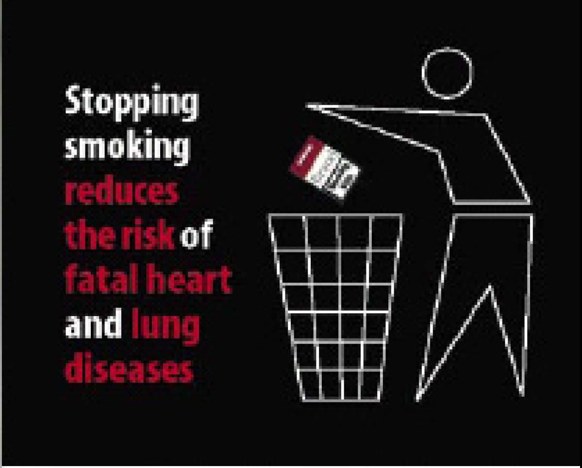 EU 2004 Quitting - stickman image, health benefits, heart and lung disease